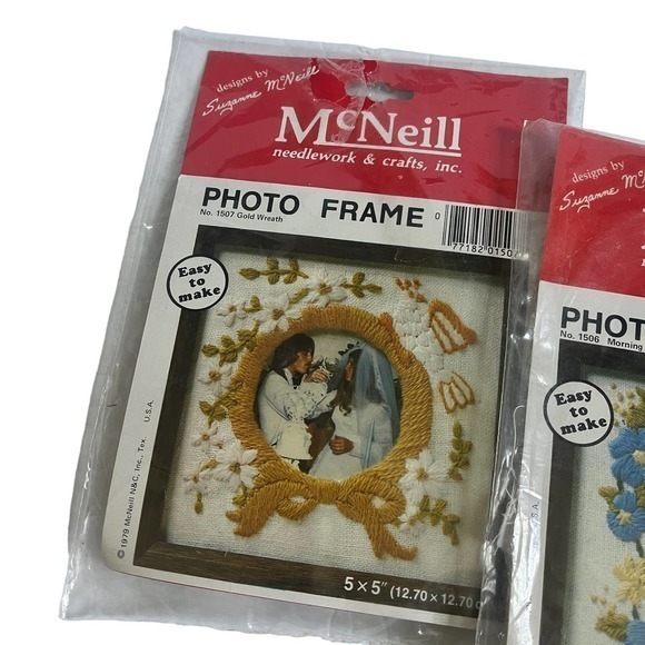 Vintage Counted Cross Stitch Sets Lot of 3. Christmas Cross Stitch, Frames. - Picture 3 of 5